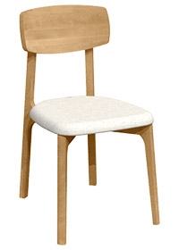 Chaise en chêne rouge CR-1910