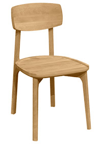 Chaise en chêne rouge CR-1910