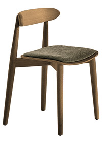 Chaise en chêne rouge CR-ANNA