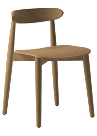 Chaise en chêne rouge CR-ANNA